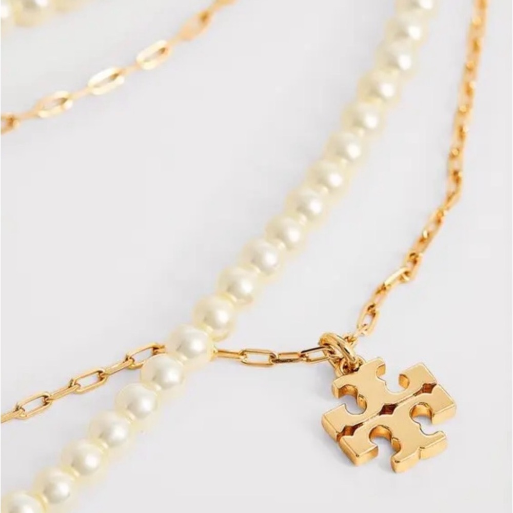 The Tory Burch Kira layered necklace- New - Picture 2 of 4